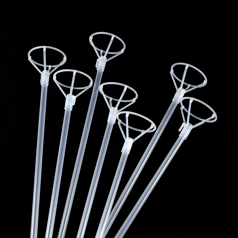

5pcs Clear Plastic Balloon Stick Hand Balloons Holder with Cup Kids Toys for Wedding Birthday Party DIY Decoration Accessories