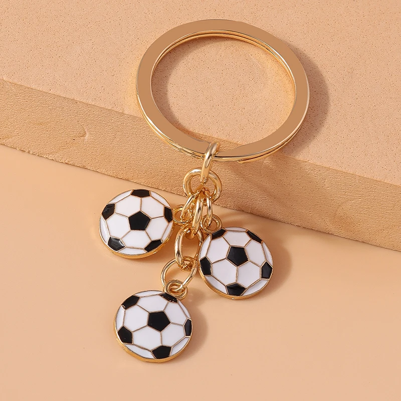 Niedlicher Sport-Fußball-Schlüsselanhänger für Frauen Männer Auto-Schlüssel Handtaschen-Anhänger Schlüsselringe Zubehör DIY Schmuck Geschenke – Detail 8