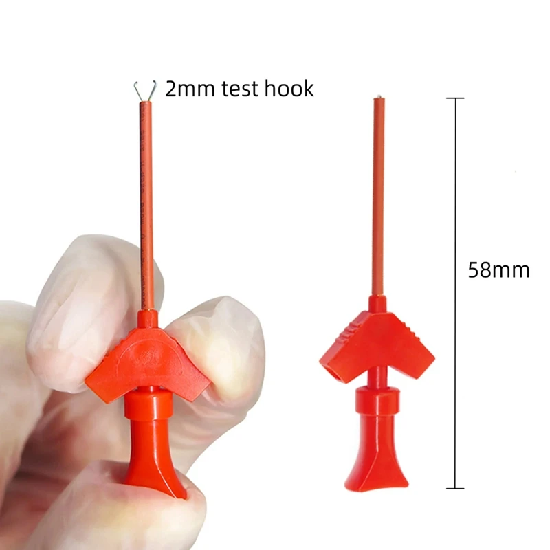 10Pcs SMD IC Test Hook Clip Mini Grabbers For Jumper Wire DIY Breadboard Oscilloscope Logic Analyzer logic analyzer