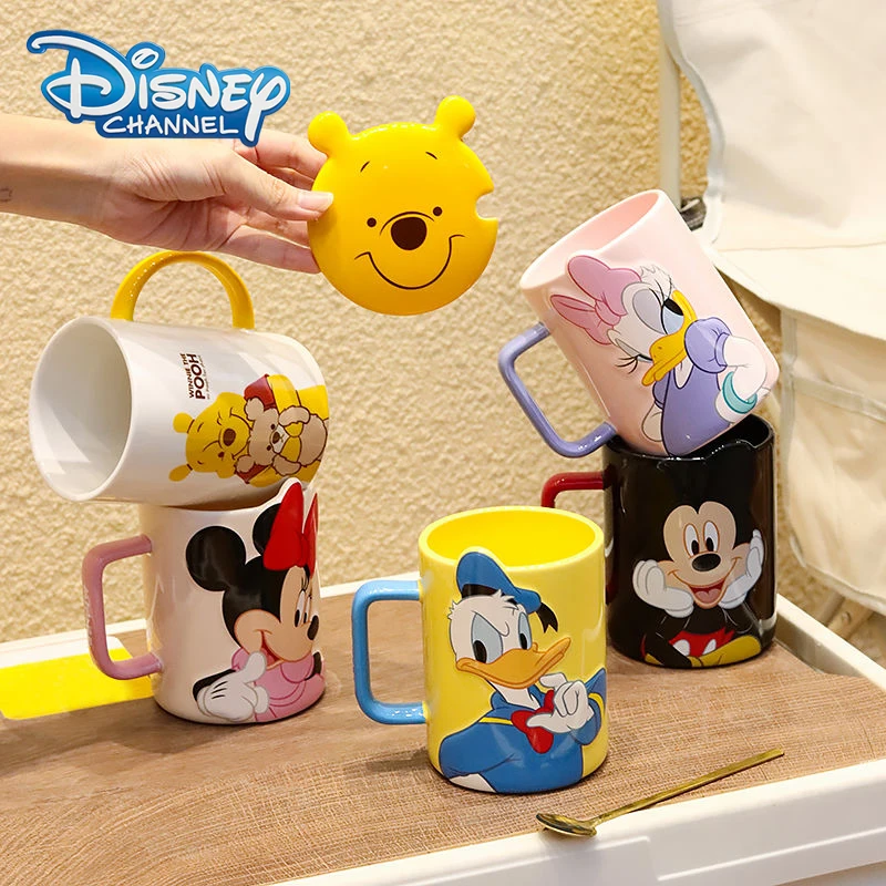 Disney Ceramic Mug Mickey Minnie Mouse Cartoon Milk Mugs Men Women
