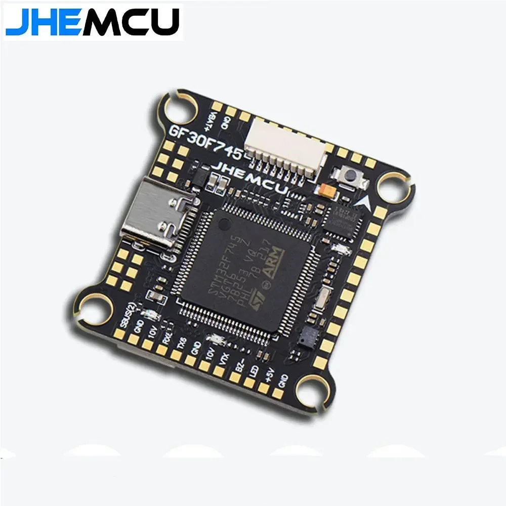 JHEMCU F745 Flight Controller Stack GF30F745-ICM Flight ControllerAM32A60 60A 4in1 ESC 3-6S 30X30mm for RC FPV Drone thumbnail 3