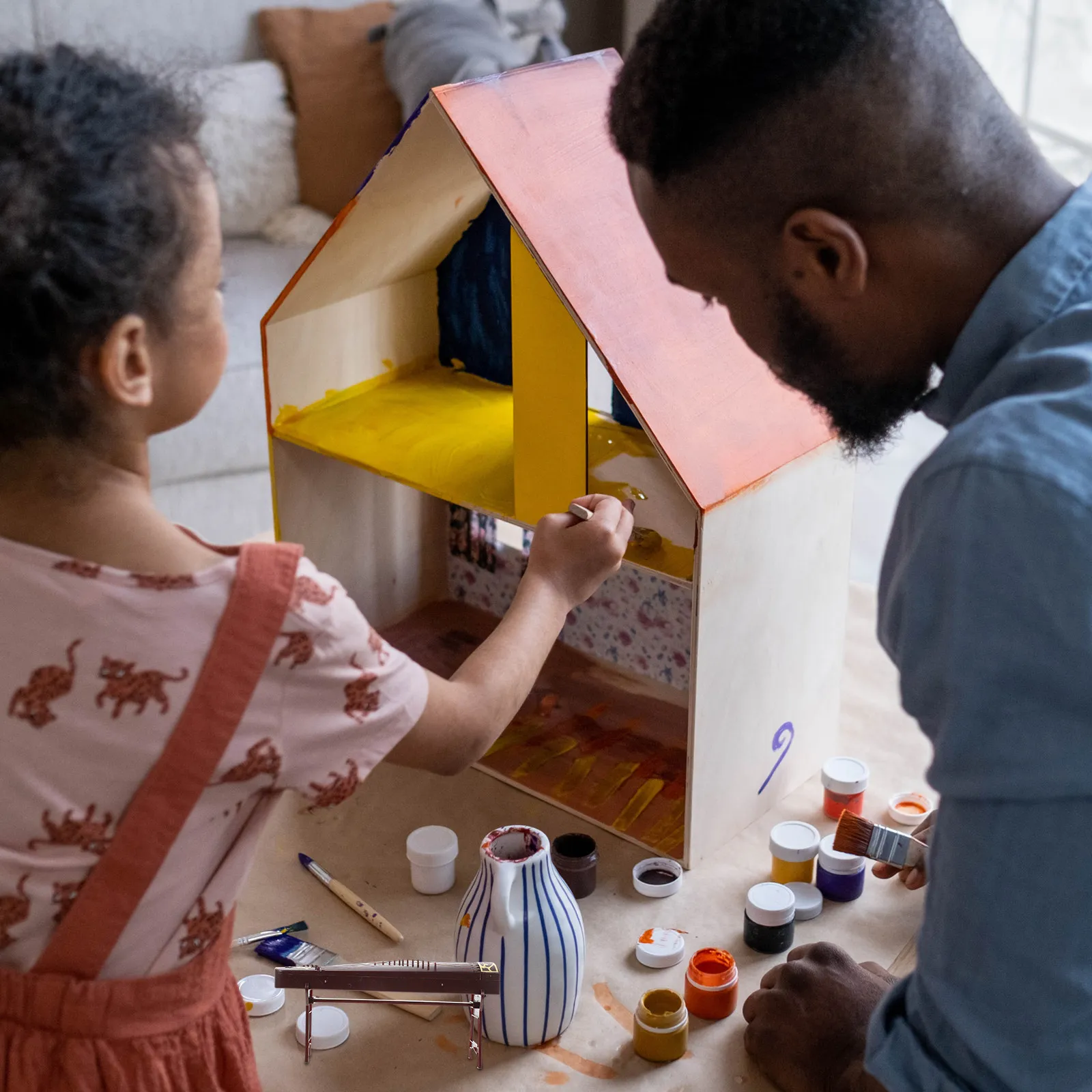 1 세트 미니 중국 스타일 악기 세트 Pipa Guzheng 미니어처 데스크탑 장식 어린이를위한 창조적 인 미니 장식품
