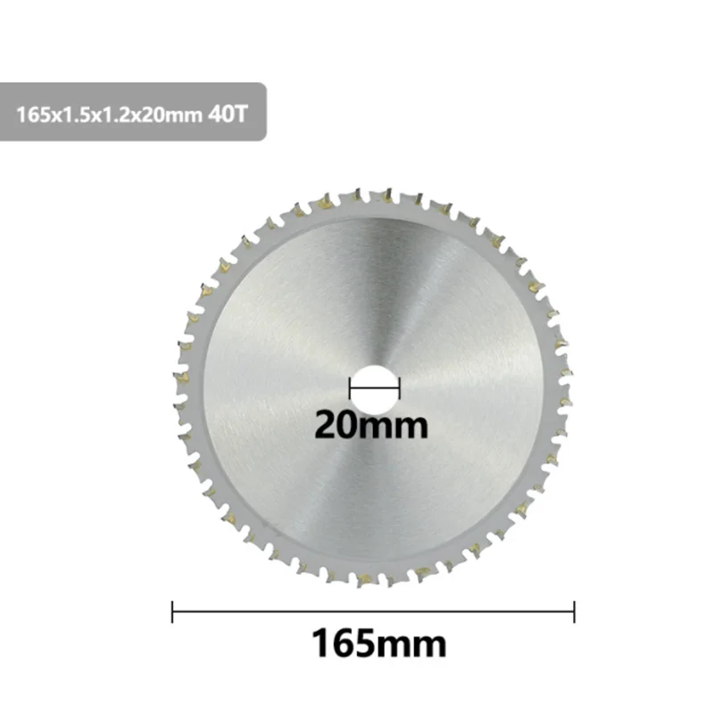 Disco per lama da taglio in metallo 1pc 136/165/180/230/305/355mm lama per sega circolare in metallo duro 30T-80T per lama da taglio circolare in acciaio