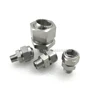 Stainless Steel Universal Linear Nozzle 0 Degree Liquid Column Flow Tip High Pressure Cleaning Cutting Cone Nozzle 1/8" 1/4" 3/8 4