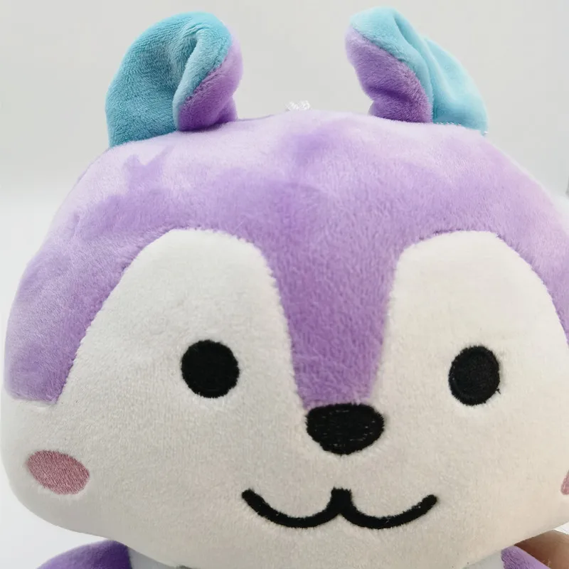 アニメキャラクター 紫色 ぬいぐるみ 漫画のキャラクターのぬいぐるみ,子供のための紫色のリスの形を