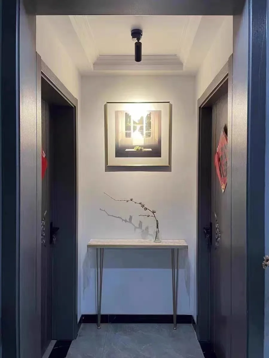 Simple Narrow Long Table Entrance Console Table Living Room Furniture for Warm Air Sheet Small Strip Wall Against Tab