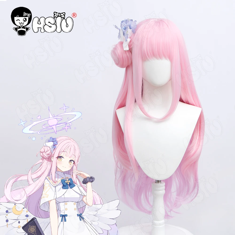 

Misono Mika Cosplay Wig Costumes Fiber synthetic wig Game Blue Archive cosplay「HSIU 」Light pink gradient purple long hair
