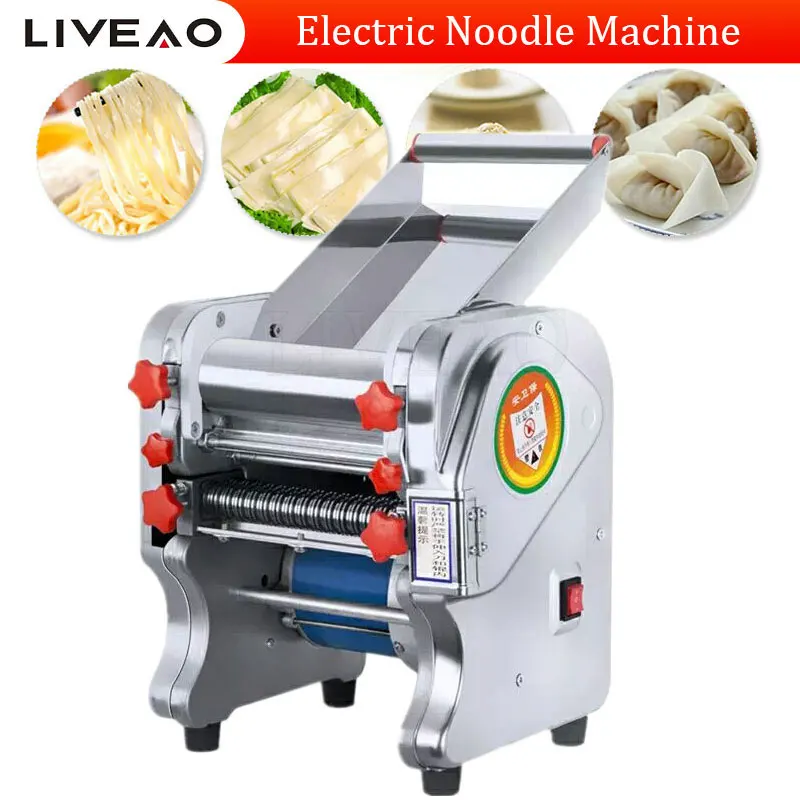 Household/Commercial Electric Dough Sheeter Stainless Steel Noodle Maker Dough  Roller Presser Machine - AliExpress