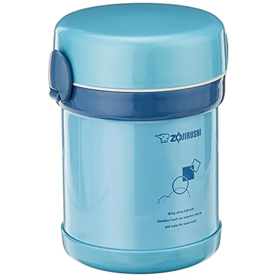 SL-MEE07AB Ms.Bento Stainless Lunch Jar Aqua Blue