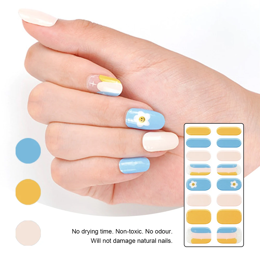 Waterproof Nail Polish Stickers Long Lasting Nail Art