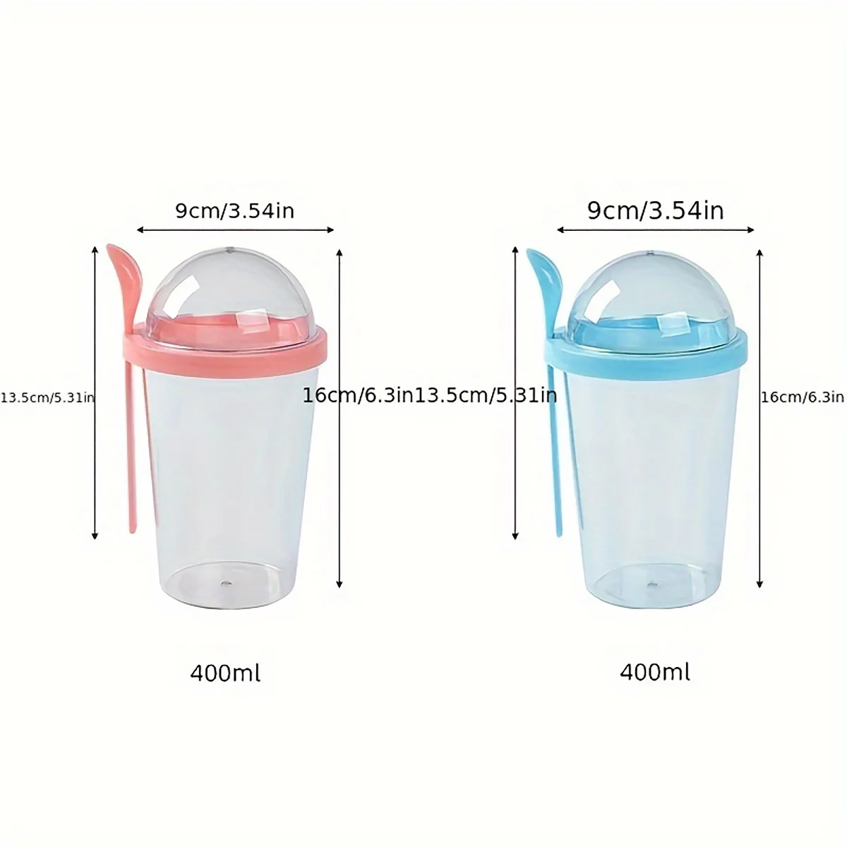 Dry Wet Separation Salad Cup Plastic Healthy Salad Container With Spoon Cup With Lid Portable For Outdoor