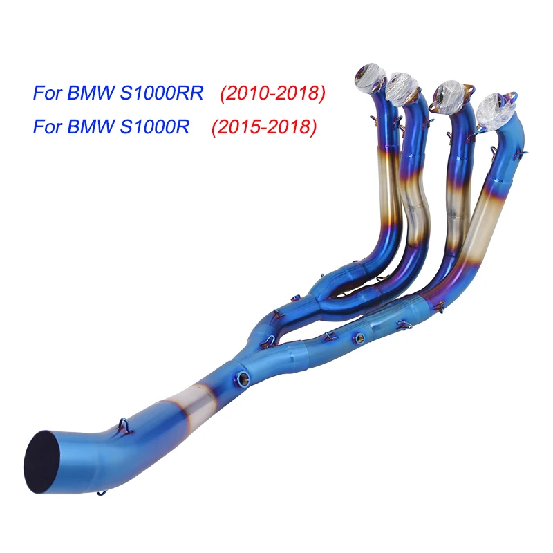S1000RR Exhaust Escape Motorcycle Headers Pipe Front Connector Tube Stainless Steel For BMW S1000RR 2010-2018