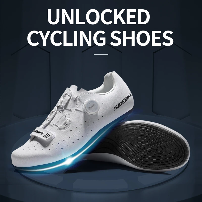 Sidebike unlocked cycling shoes flat bike shoes non-lock MTB bike Anti cutting shoe upper