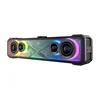 Redragon GS817 RGB 2.0 Channel Stereo Speakers Touch-Control Bluetooth 5.3 & 3.5mm AUX Inputs Desktop Soundbar, Black 1