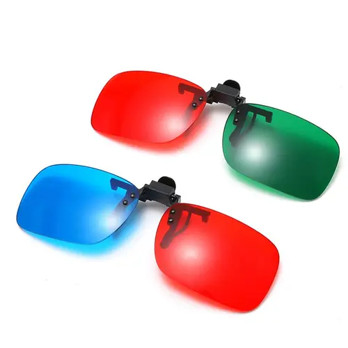 3D 영화 게임 및 TV용 안경, 대부분의 처방 안경 위에 적합! 2