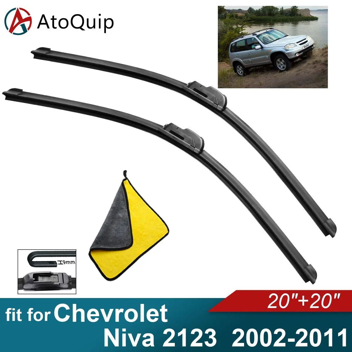 

Car Windshield Wiper Blades Fit For Chevrolet Niva 2123 Wiper Blades Soft Rubber Auto Front Windscreen