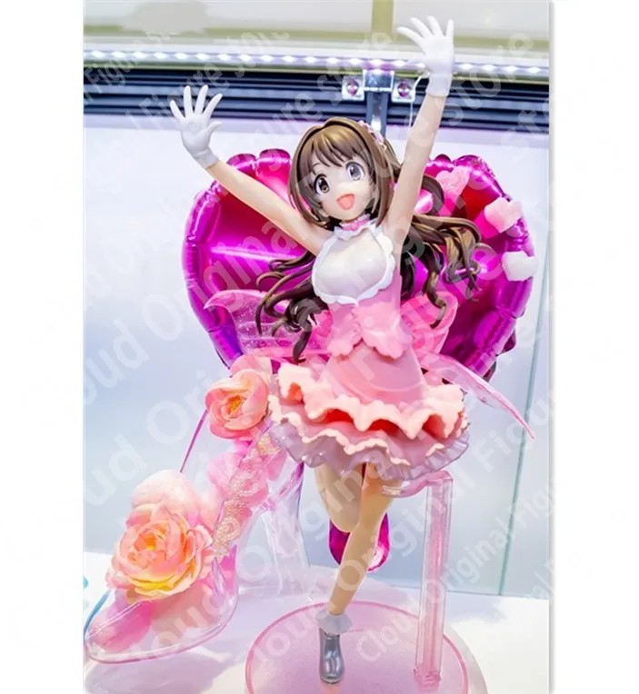 재고 있음 오리지널 Banpresto THE IDOLMASTER 시마무라 우즈키 스테이지 바이 스테이지 PVC 22cm 액션 피규어 모델 장난감 취미
