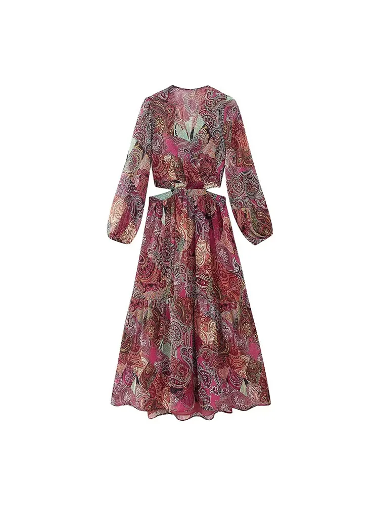 Vestidos Bohemios Para Niñas, Manga 3/4, Espalda En V