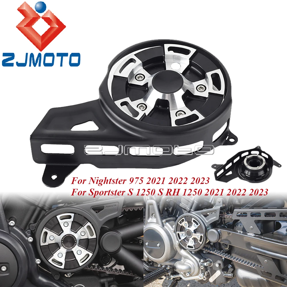 

For Harley Sportster S 1250 RH 1250S Nightster 975 2021-23 Motorcycle Front Drive Chain Pulley Engine Upper Sprocket Guard Cover