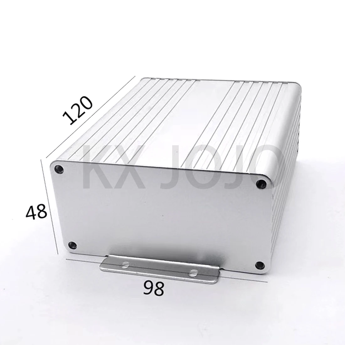 

Aluminum Enclosure 98*48*120mm Electrical Integrated Box Bending Type Circuit Board Case DIY Silver