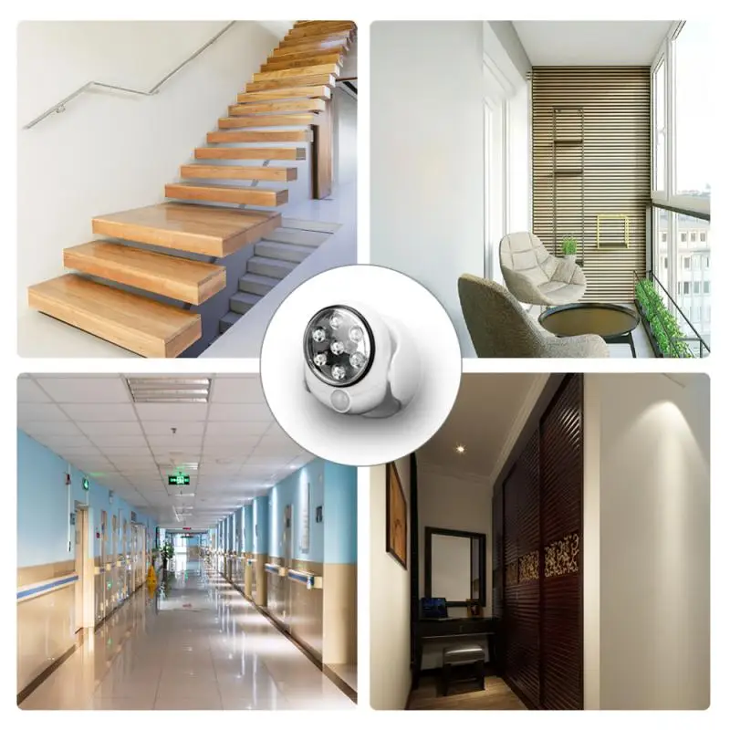 

Светодиодные ночные светильники, 7 светильников, умное Питание от батареи, настенное движение для спальни, домашний фонарь, сенсорная подсветка