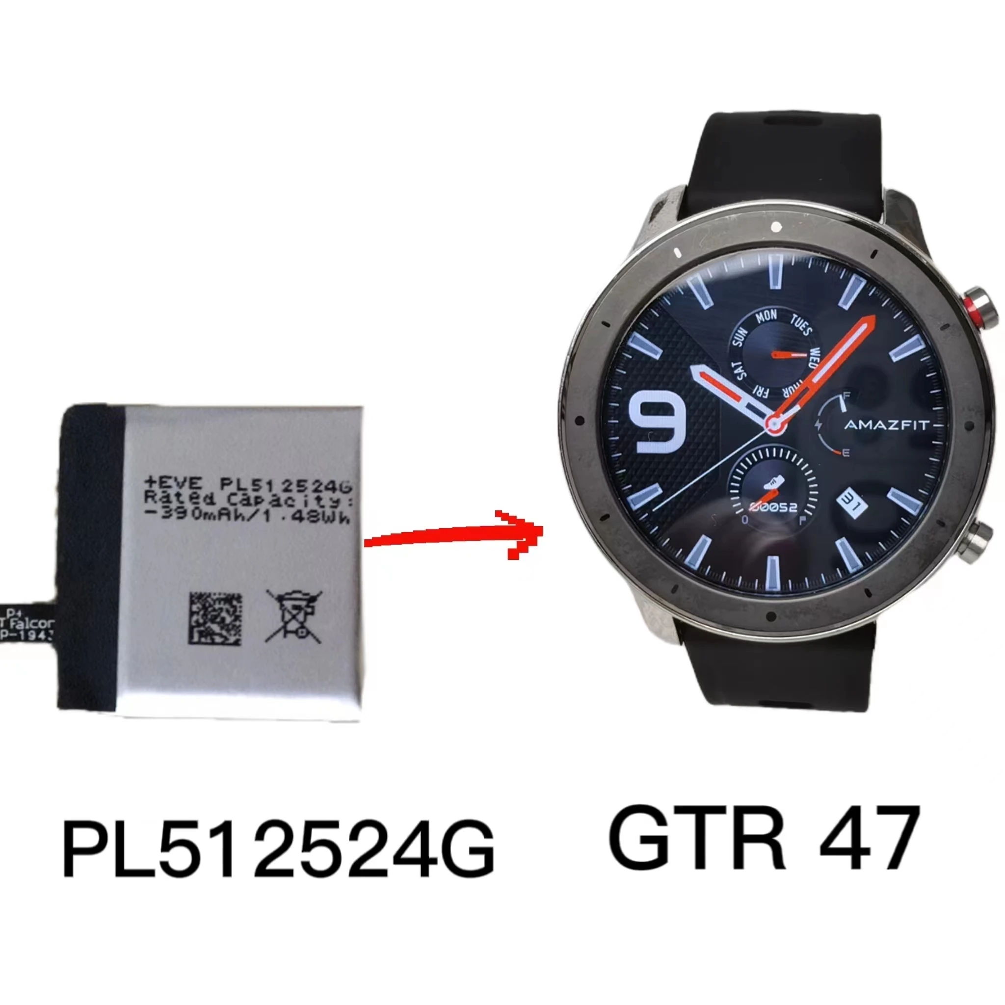 Batteries Smart Watch Watches Replacement Battery Amazfit Gtr47