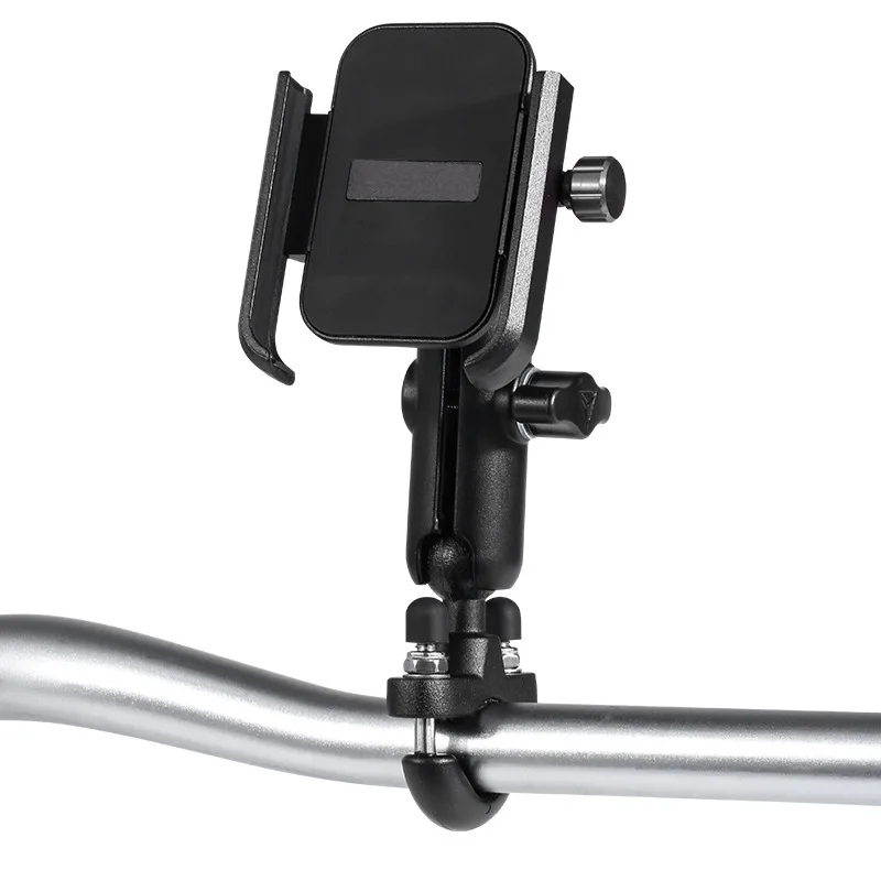 Supporto per Telefono Cellulare da Moto e Bicicletta, Montaggio su Manubrio per MTB, Stand per Cellulare Compatibile con iPhone, Samsung, Xiaomi