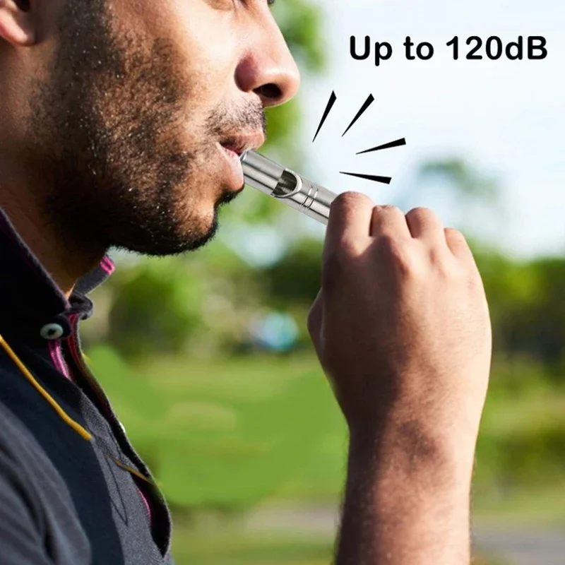 Titanium Emergency Whistle Ultralight Safety for Camping Hiking