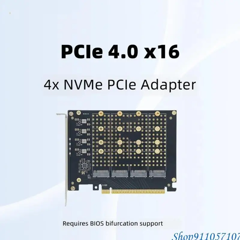 온도 관리 및 전용 전원을 갖춘 203B 4레인 M.2 스토리지 PCIe X16 확장