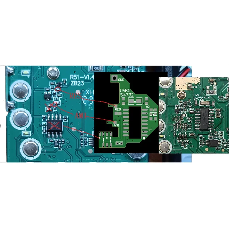 LUSYA Modification Module Including SI4732 Chip Crystal Oscillator Parts For Quansheng UV-K5 UV-K6 modification module parts