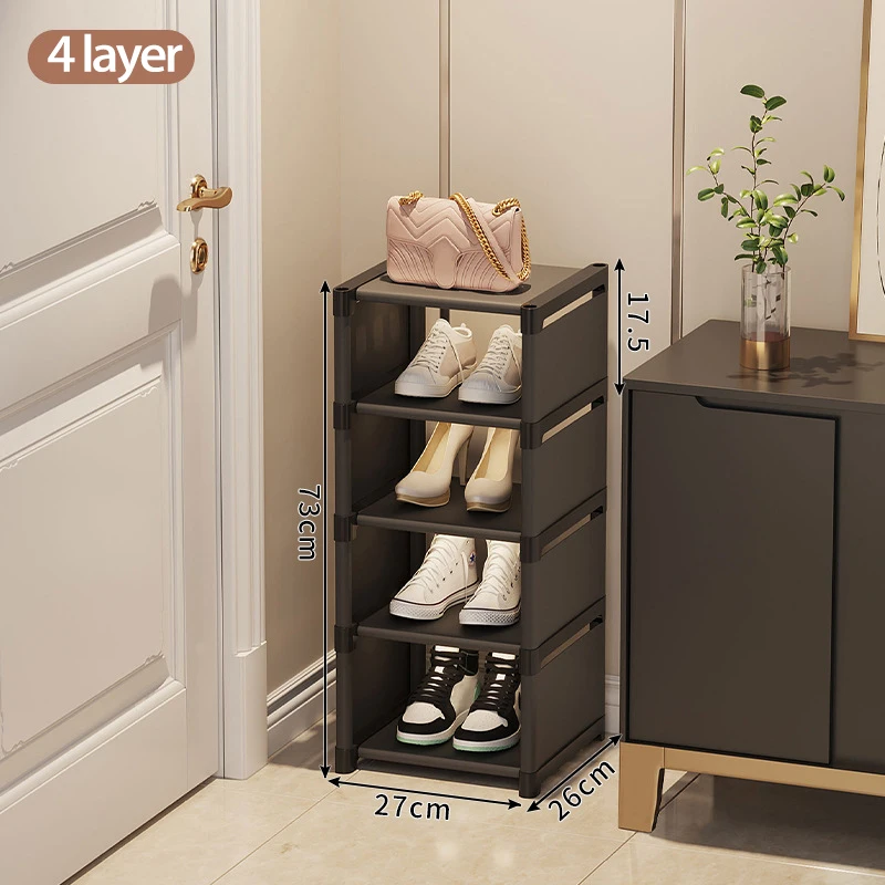 Multiple Layers Shoe Organizer Shoe Rack Organizer Space Saving Rack For Wall Corner Stackable Shelf Adjustable Saving Cabinet
