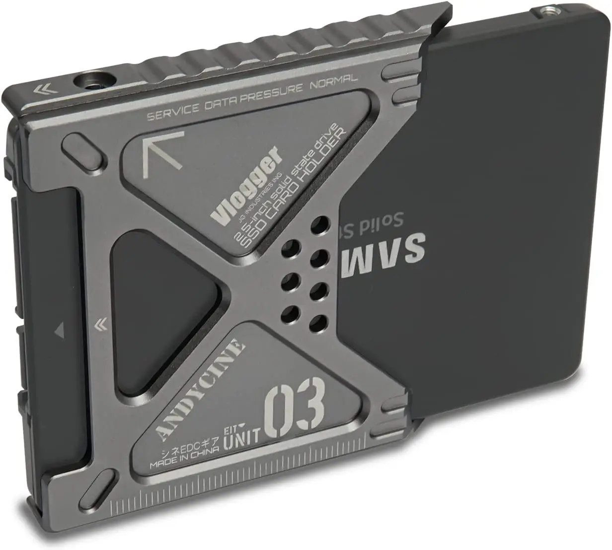 Andycine Lunchbox Iii Magnalium Case For 2.5” Sata Ssd To Atomos Ninja