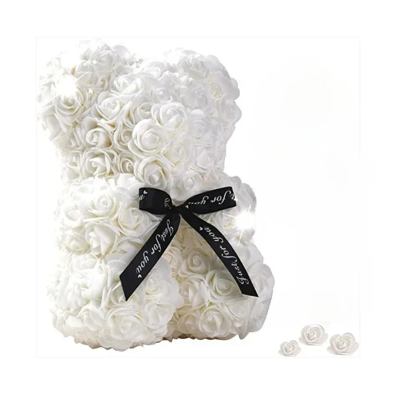 Artificial Flower Eternal Rose Teddy Bear for 520 Mom