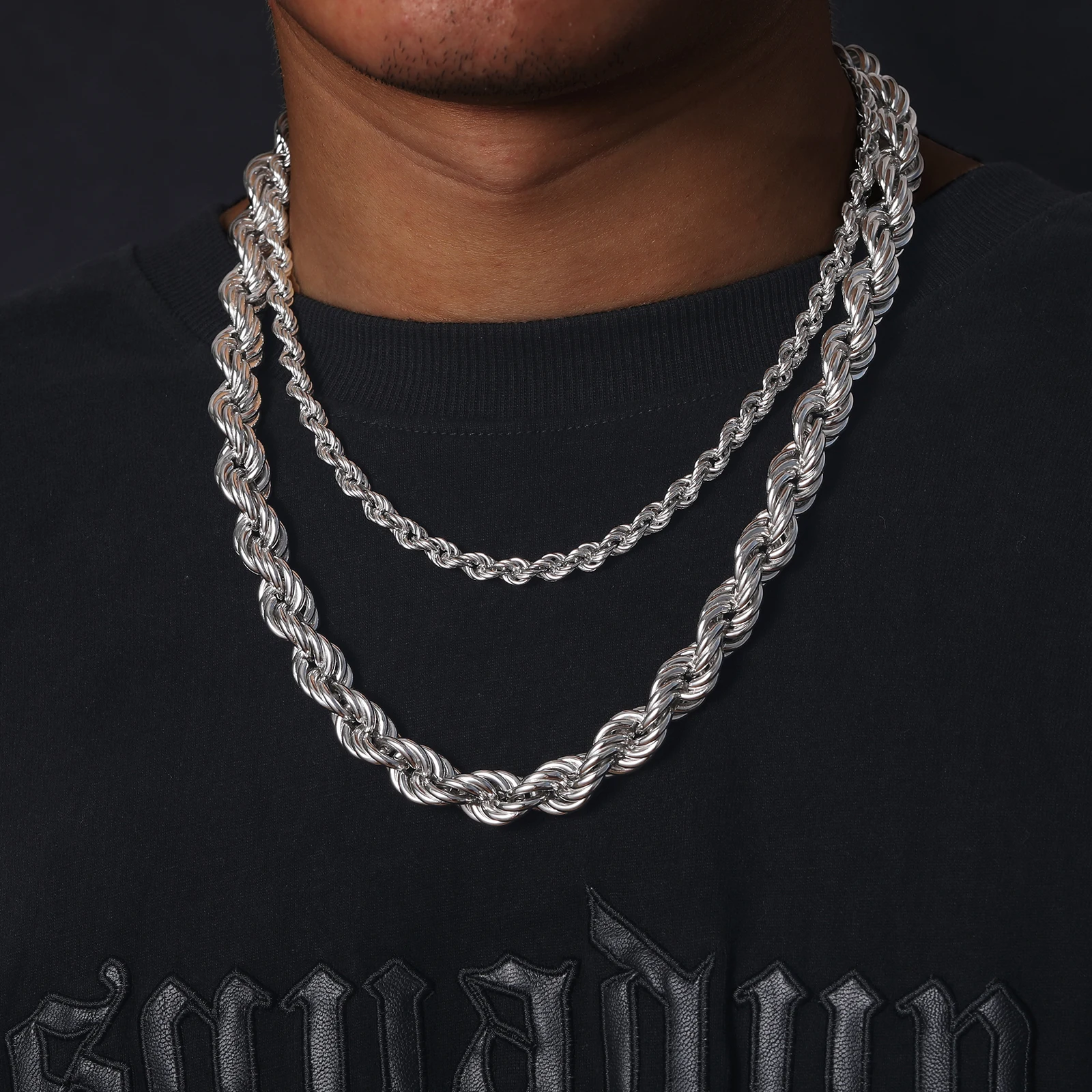Heavy 925 Sterling Silver Classic Twisted Rope Chain Bracelets For Man Woman Moissanite Hip Hop Punk Wedding Party Fine Jewelry Sae1c52bb2cf8459682772fb00e4f1d5cD