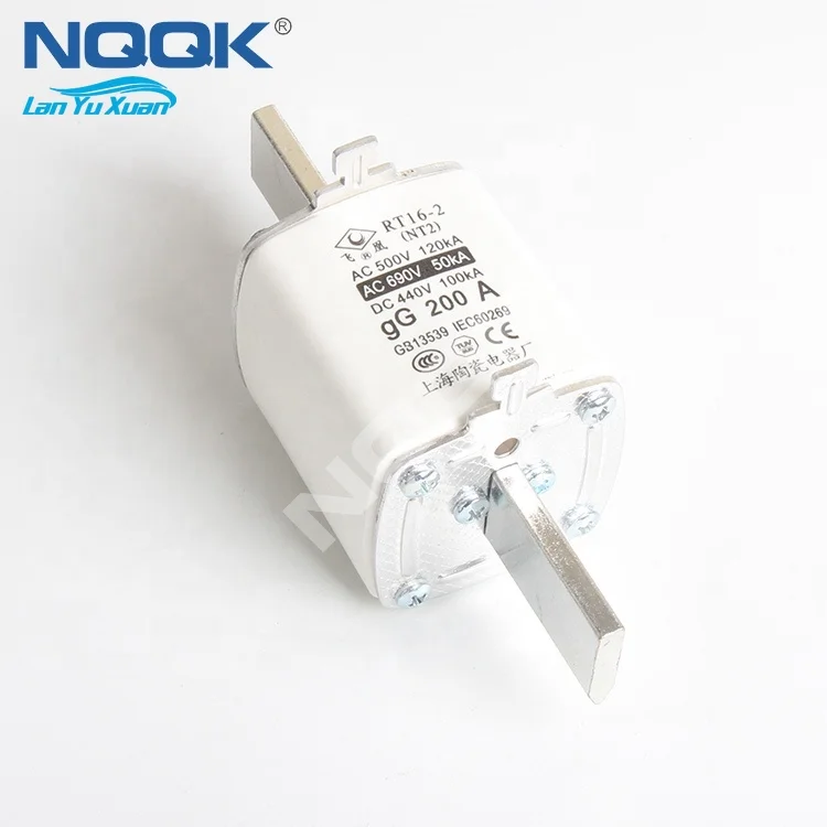 

NT2 NH2 200A 660V 690V HRC Low Voltage Fuse Link