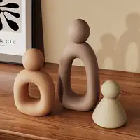 Simple Family Statue Modern Style Home Decor Hollow Sculpture Nordic Living Room Ornaments Bedroom Decoration Figurines Gift 1