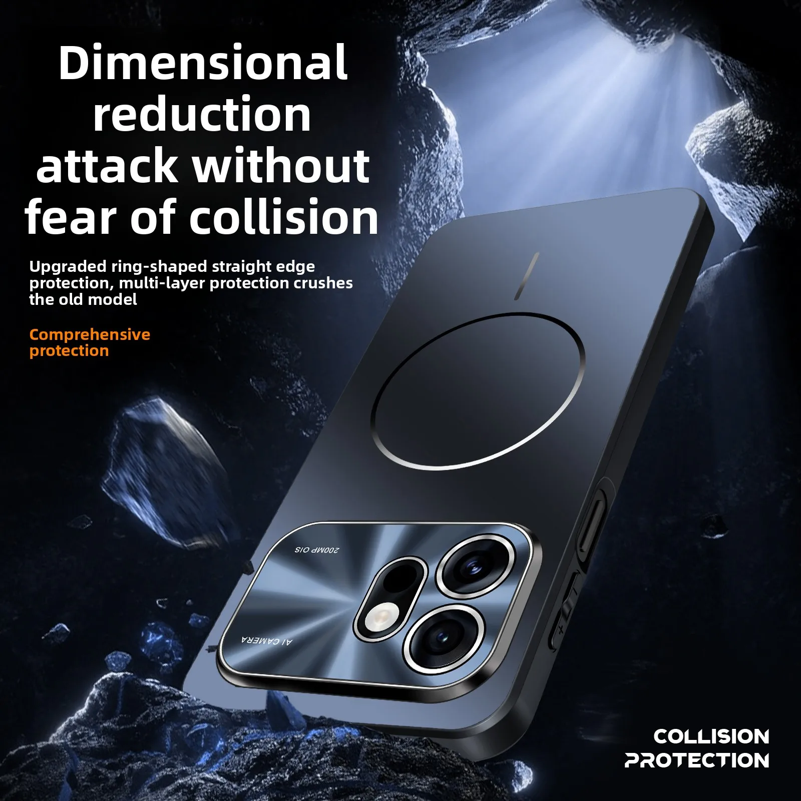 Premium Magnetic Frosted Ultra-Thin Full Coverage Shockproof Protective Case