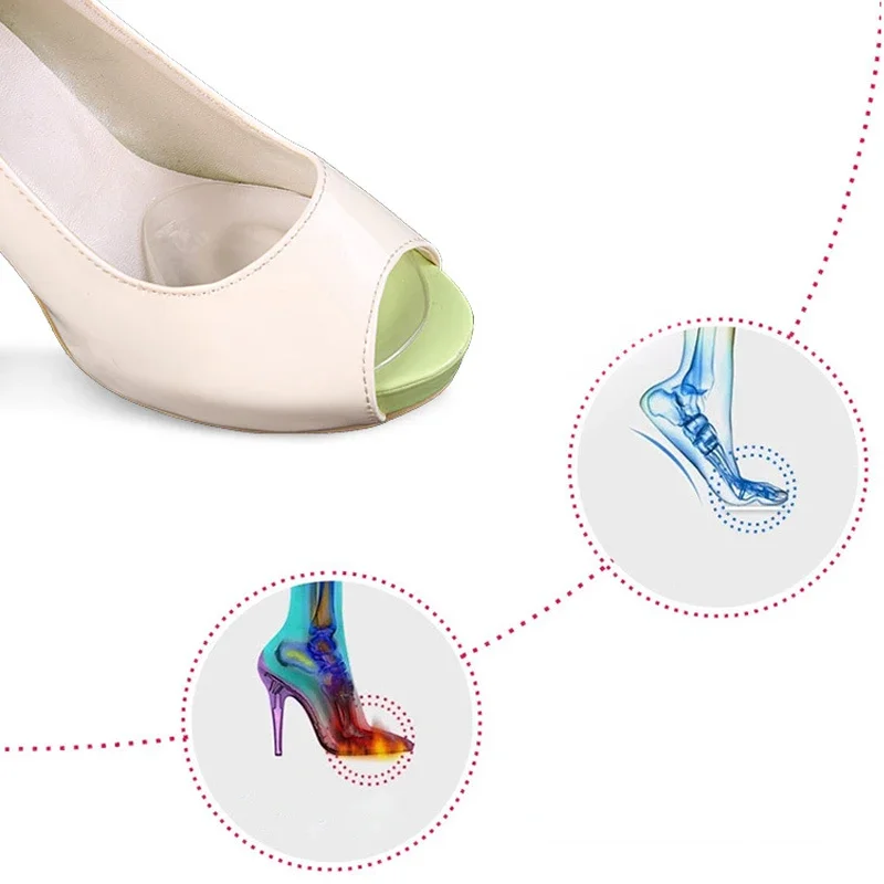 Metatarsal Gel Ball Pad for Foot Cushions Forefoot Pain Support Care Women High Heel Shoe Gummies Blister Prevention Inserts