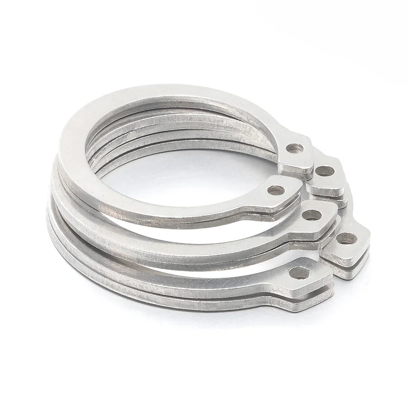 10-245pcs M6-M30 304 Stainless Steel E Type Open Internal Circlip Shaft Retaining Clip Snap Ring For Hole Assortment Kit Set