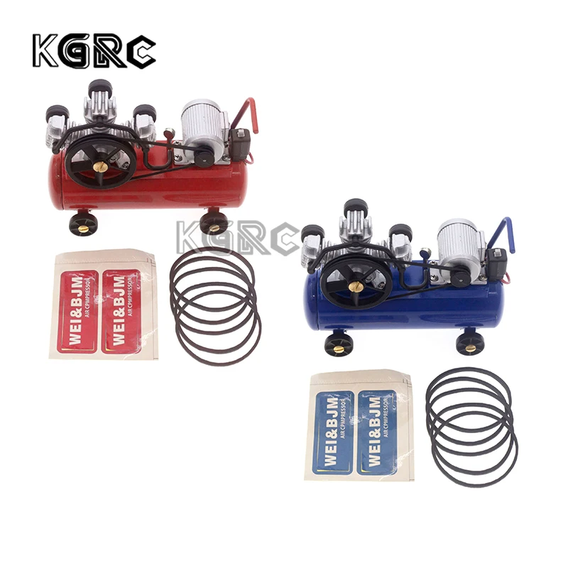 

1 Set For 1/10 Remote Control Car Mood Decoration Mobile Metal Air Compressor Charging Pump Metal Air Compressor Trx4