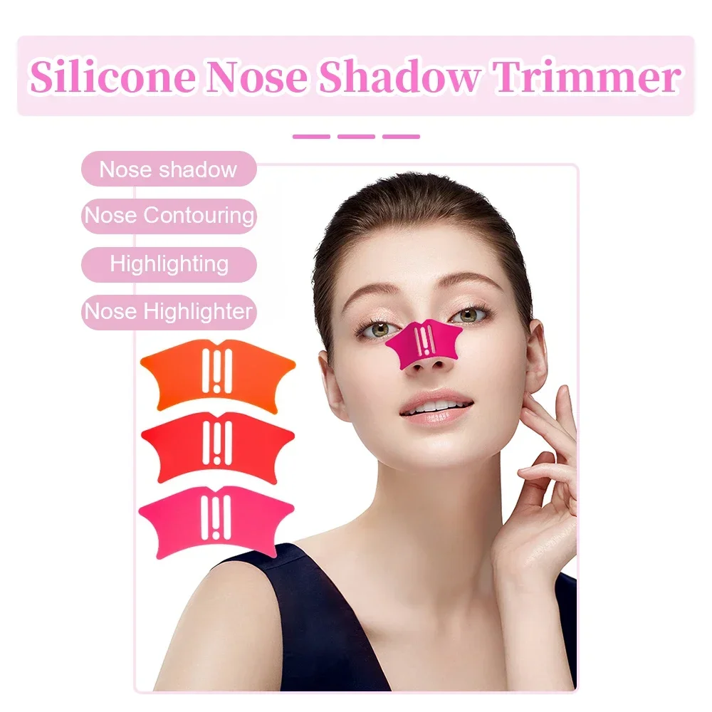 Makeup Tools Eye Makeup Tools Silicone Nose Shadow Tool Nose Contour Tool Multifunctional Eyeliner Assist Eyelash Extension Pads Makeup Helper
