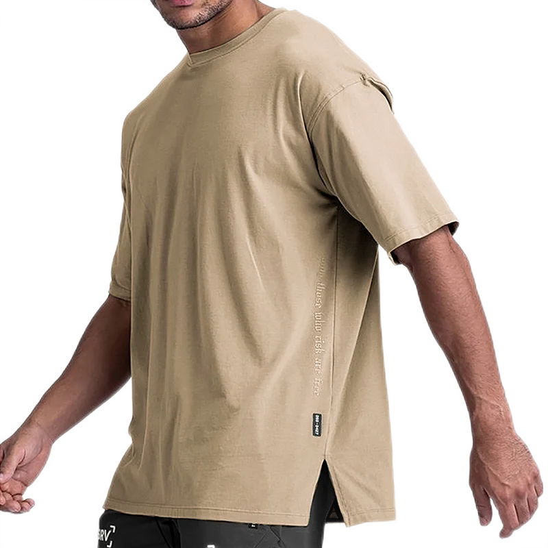 T-Shirt sportiva a maniche corte ad asciugatura rapida da palestra estiva da uomo maglie Fitness Shirt Trainer Running T-Shirt abbigliamento sportivo traspirante - immagine 6