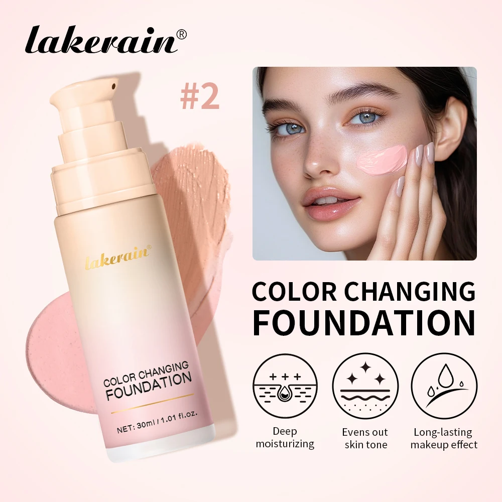 Liquid foundation waterproof color changing liquid foundation centella Korean high coverage for face base makeup waterproof foundation