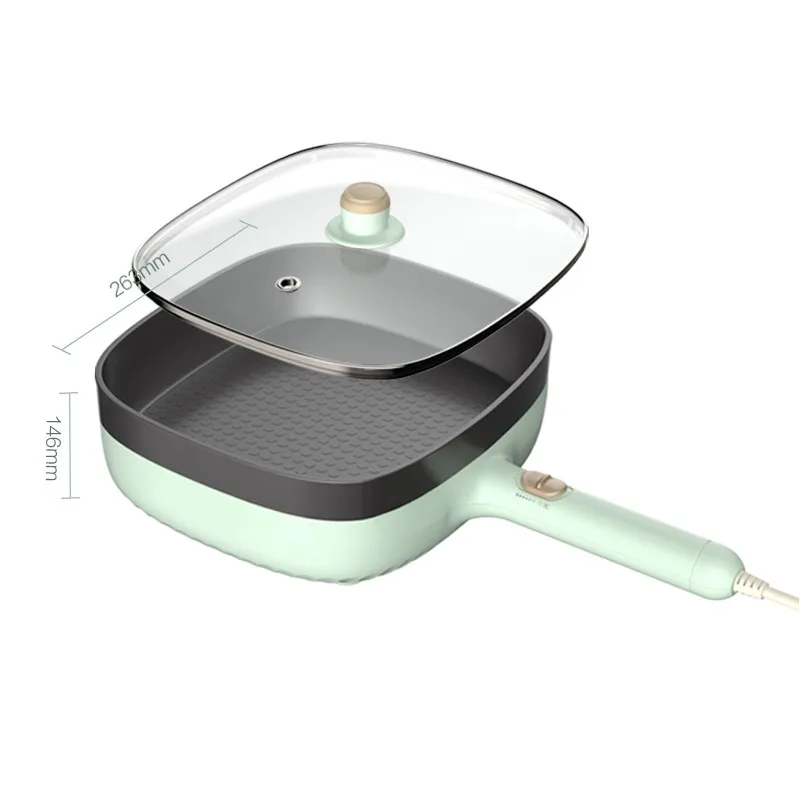 Multi-functional Electric Frying Pan Electric Wok Household Kitchen Cooking  Pot Electric Hot Pot Square Non-stick Cooker - AliExpress