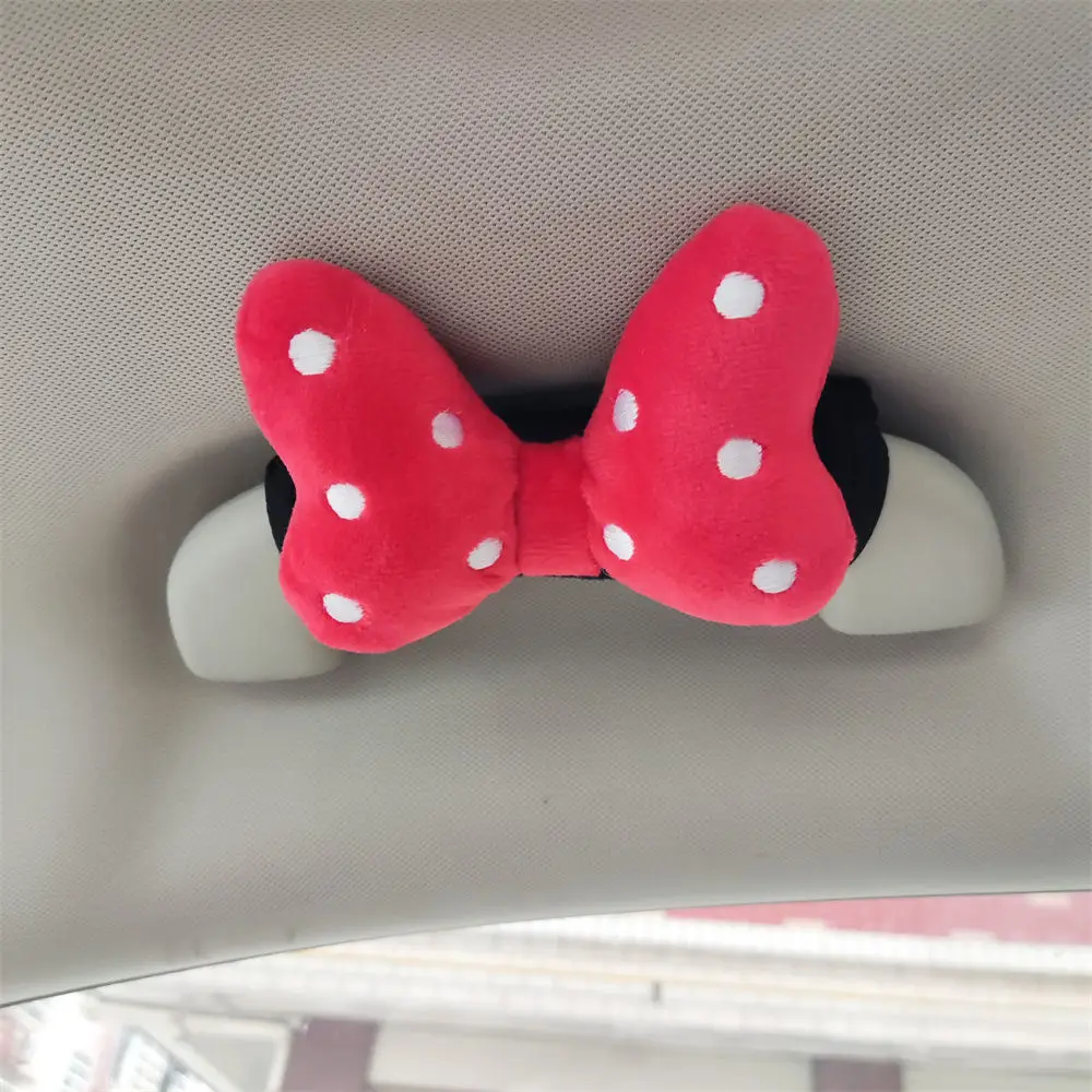 Rearview Mirror Cover Cute Car Interior Decoration Car Reversing Mirror Cover Decoration Cartoon Butterfly Knot images - 6