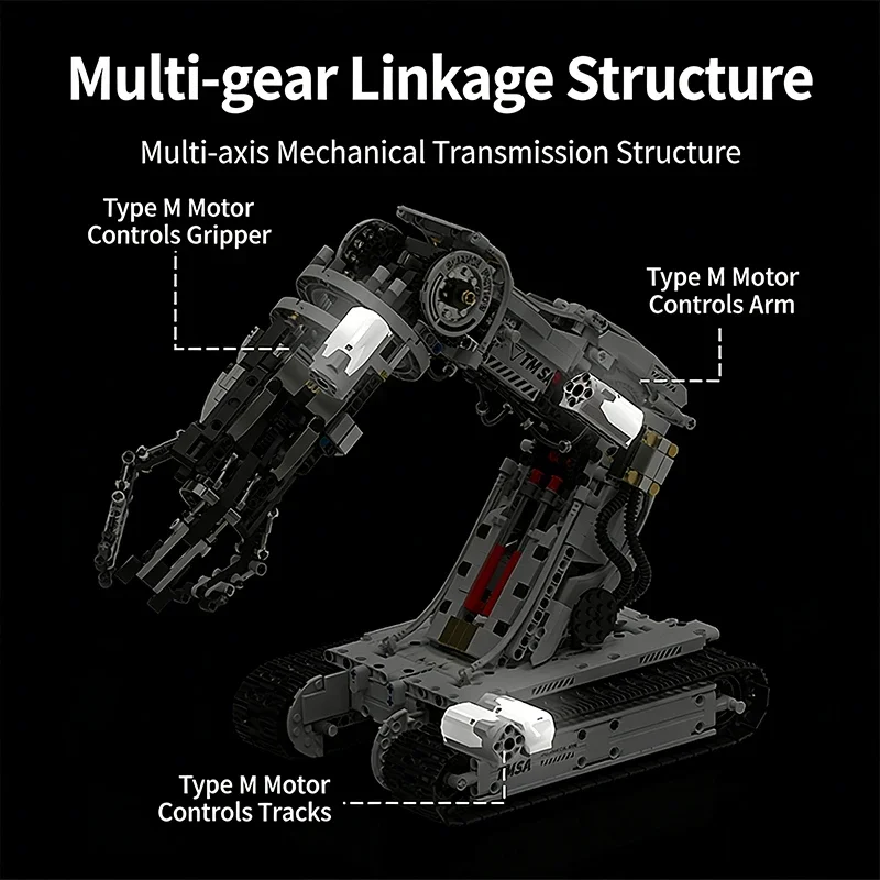 RC 기술 로봇 조립 블록 - MOC 도시 공학 차량 STEM DIY 조립 모델 장난감 어린이 선물