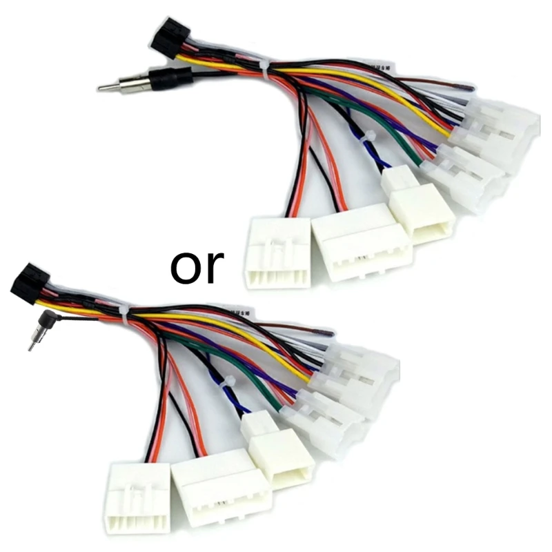 16 Pin Electrical Wire Radio DVD Navigation Wiring Harness For Toyota-Power Speaker Connector Receiver audio speaker wiring kit,electrical wire cable