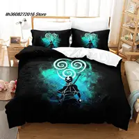 2025 New Avatar the last airbender Bedding Set Single Twin Full Queen King Size Bed Set Aldult Kid Bedroom 3D Anime Bed Sheet Se 1