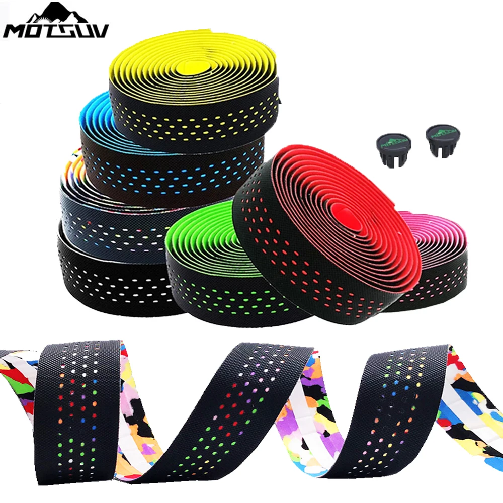 Road Bicycle Handlebar Tape Bike Accessories 1 Pair Cycling Soft Pu Eva