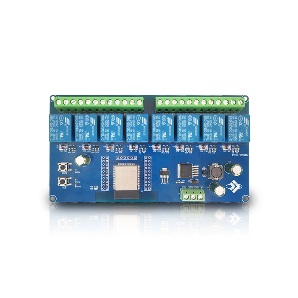

DC5-30V Power Supply 8 Channel Relay Module ESP32 WIFI Bluetooth BLE ESP32-WROOM Relay Board Secondary Development Board